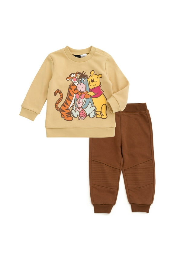 Winnie the Pooh Eeyore Tigger Fleece Sweatshirt and Jogger Pants Outfit Set Infant to Toddler