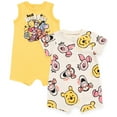 thumbnail image 1 of Disney Winnie the Pooh Eeyore Tigger Henley Romper 2 Pack Newborn to Infant, 1 of 5