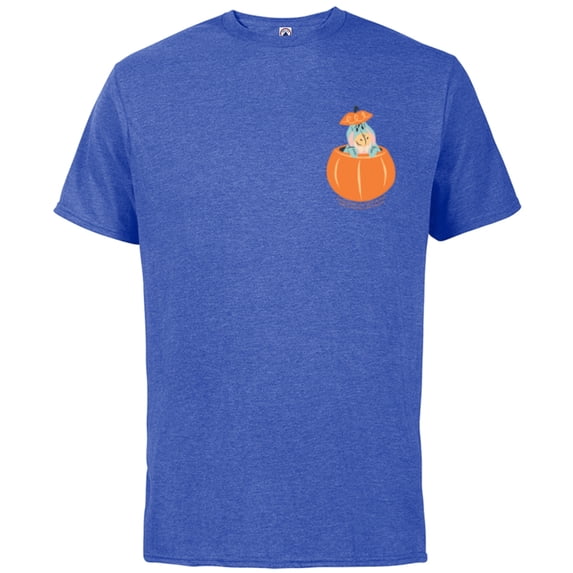 Disney Winnie the Pooh Eeyore in Pumpkin Halloween - Short Sleeve Cotton T-Shirt for Adults - Customized-Royal Heather