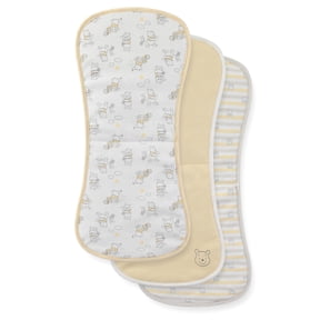 Disney Winnie the Pooh Extra Absorbent Soft Burp Cloth 20" L x 10" W (Unisex), 3 Pack, One Size, Newborn and Infant