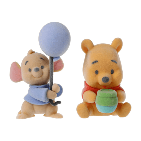 Disney Winnie the Pooh Flocked Figures, Pooh and Roo, 2-Pack