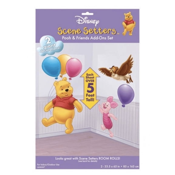 Disney Winnie the Pooh & Friends Scene Setters Add-Ons Set 33.5" x 65"