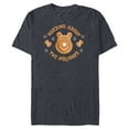 thumbnail image 1 of Disney Winnie the Pooh Gingerbread Buzzing About Holidays - Short Sleeve Blended T-Shirt for Adults - Customized-Navy Heather, 1 of 5