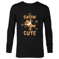 thumbnail image 1 of Disney Winnie the Pooh Gingerbread Cookie I Am SNOW Cute - Long Sleeve T-Shirt for Men - Customized-Black, 1 of 5