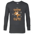 thumbnail image 1 of Disney Winnie the Pooh Gingerbread Cookie I Am SNOW Cute - Long Sleeve T-Shirt for Men - Customized-Charcoal Heather, 1 of 5