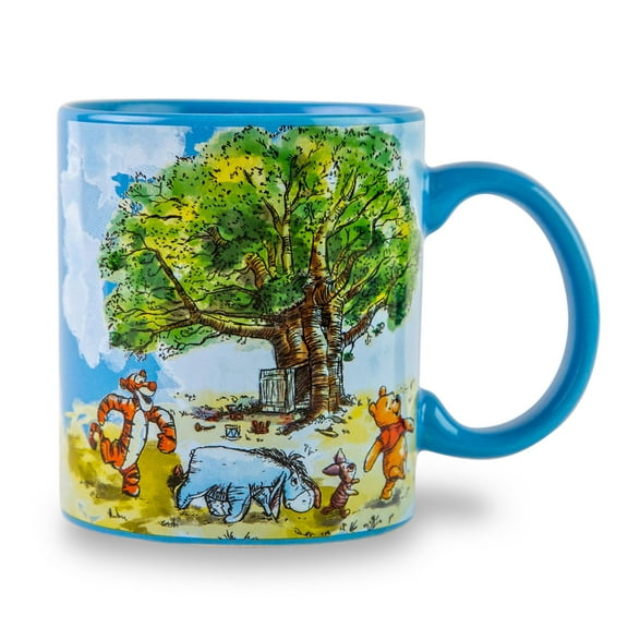 Disney Winnie the Pooh Group Walk Ceramic Coffee Mug | Holds 20 Ounces