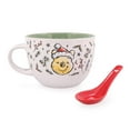 thumbnail image 1 of Disney Winnie the Pooh Holly Ceramic Soup Mug With Spoon | Holds 24 Ounces, 1 of 8