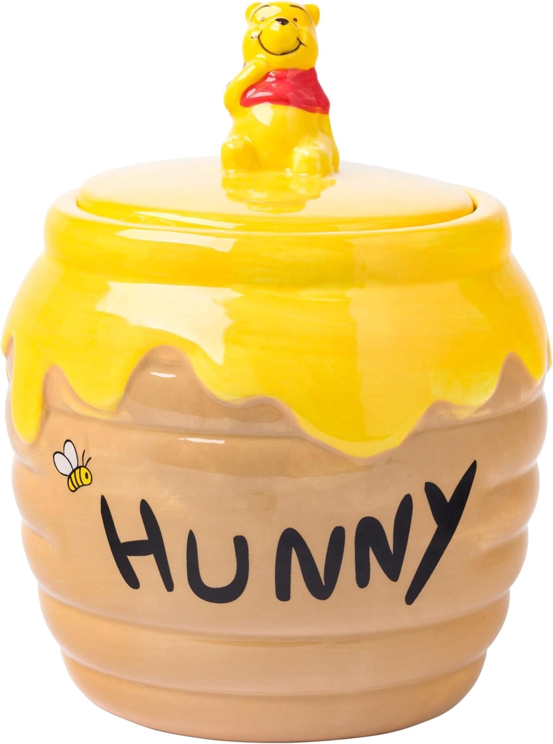 Disney Winnie the Pooh 3D Ceramic Honey Pot Cookie Jar for Kitchen
