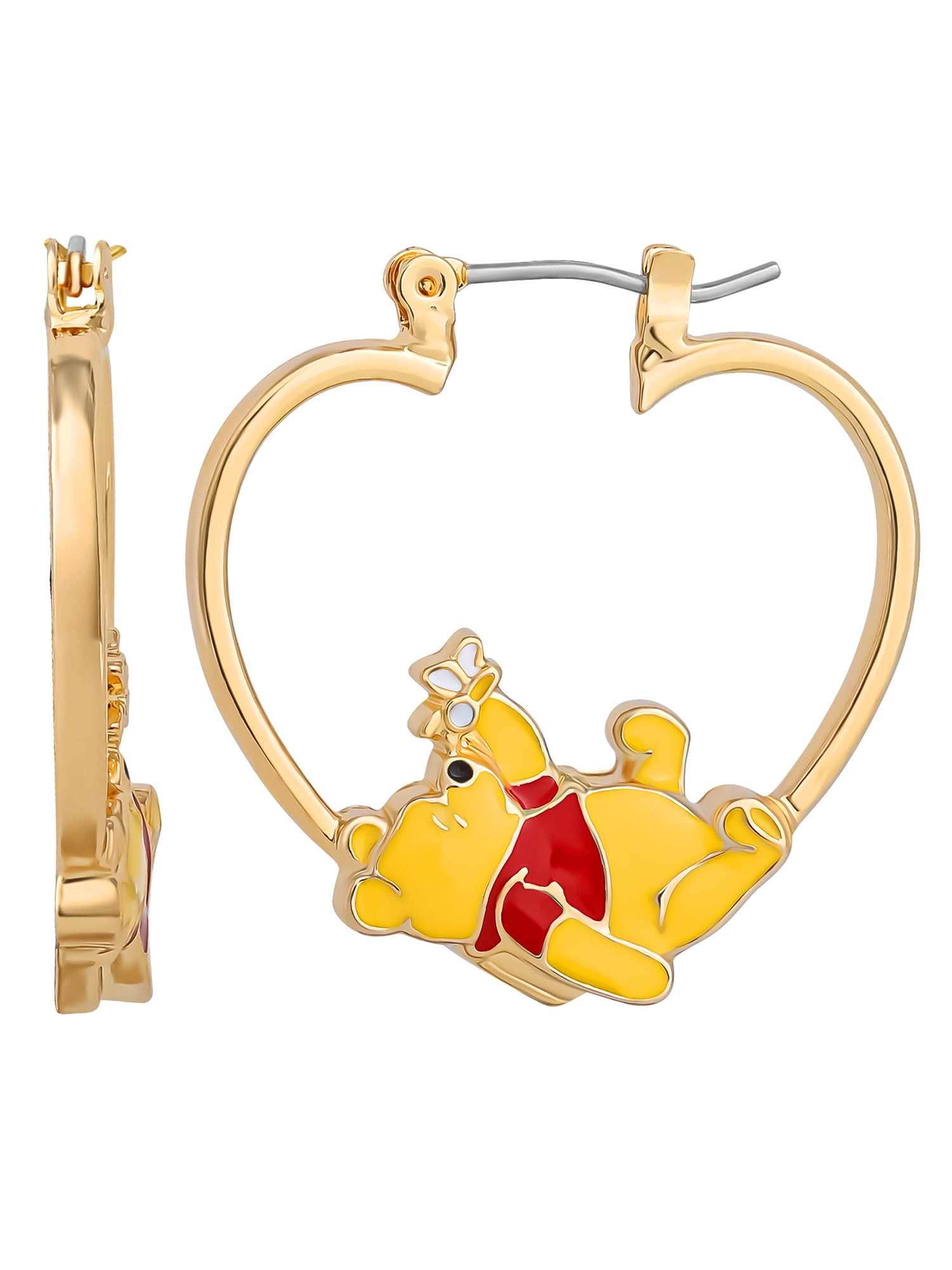 Disney Winnie the Pooh Hoop Earrings with Classic Style