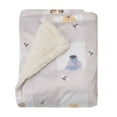 thumbnail image 1 of Disney Winnie the Pooh Hugs and Honeycombs Sherpa Baby Blanket, 1 of 6