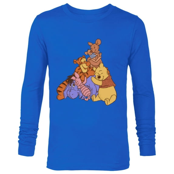 Disney Winnie the Pooh Hundred Acre Kanga Roo Group Hug - Long Sleeve T-Shirt for Men - Customized-Royal
