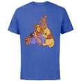 thumbnail image 1 of Disney Winnie the Pooh Hundred Acre Kanga Roo Group Hug - Short Sleeve Cotton T-Shirt for Adults - Customized-Royal Heather, 1 of 5