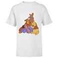 thumbnail image 1 of Disney Winnie the Pooh Hundred Acre Kanga Roo Group Hug - Short Sleeve T-Shirt for Kids - Customized-White, 1 of 5
