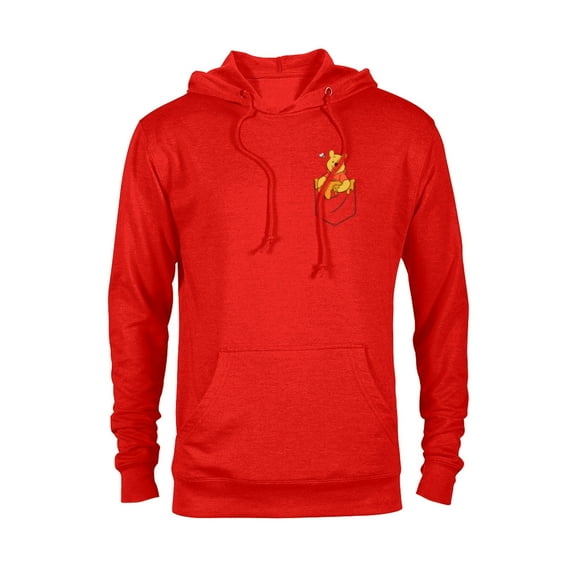 Disney Winnie the Pooh Hunny in My Pocket - Pullover Hoodie for Adults - Customized-Red