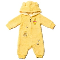 Disney Winnie the Pooh Infant Baby Boys Zip Up Costume Coverall Yellow 6-9 Months