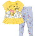 thumbnail image 1 of Disney Winnie the Pooh Infant Baby Girls Cosplay T-Shirt and Leggings Outfit Set Infant to Toddler, 1 of 5