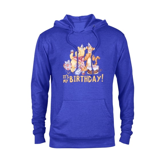 Disney Winnie the Pooh It’s My Birthday - Pullover Hoodie for Adults - Customized-Royal