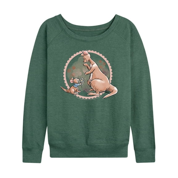 Disney - Winnie the Pooh - Kanga And Roo Field - Women's Lightweight French Terry Long Sleeve Shirt