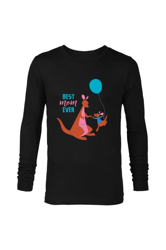 Winnie the Pooh Kanga and Roo Best Mom Ever - Long Sleeve T-Shirt for Men - Customized-Black