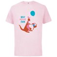 thumbnail image 1 of Disney Winnie the Pooh Kanga and Roo Best Mom Ever - Short Sleeve Cotton T-Shirt for Adults - Customized-Soft Pink, 1 of 5