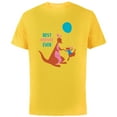 thumbnail image 1 of Disney Winnie the Pooh Kanga and Roo Best Mom Ever - Short Sleeve Cotton T-Shirt for Adults - Customized-Yellow, 1 of 5