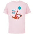 thumbnail image 1 of Disney Winnie the Pooh Kanga and Roo Best Mum Ever - Short Sleeve Cotton T-Shirt for Adults - Customized-Soft Pink, 1 of 5