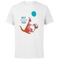 thumbnail image 1 of Disney Winnie the Pooh Kanga and Roo Best Mum Ever - Short Sleeve Cotton T-Shirt for Adults - Customized-White, 1 of 5