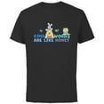 thumbnail image 1 of Disney Winnie the Pooh Kind Words Are Like Honey - Short Sleeve Cotton T-Shirt for Adults - Customized-Black, 1 of 5