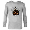thumbnail image 1 of Disney Winnie the Pooh Lil’ Pumpkin on the Way Halloween - Long Sleeve T-Shirt for Men - Customized-Athletic Heather, 1 of 5