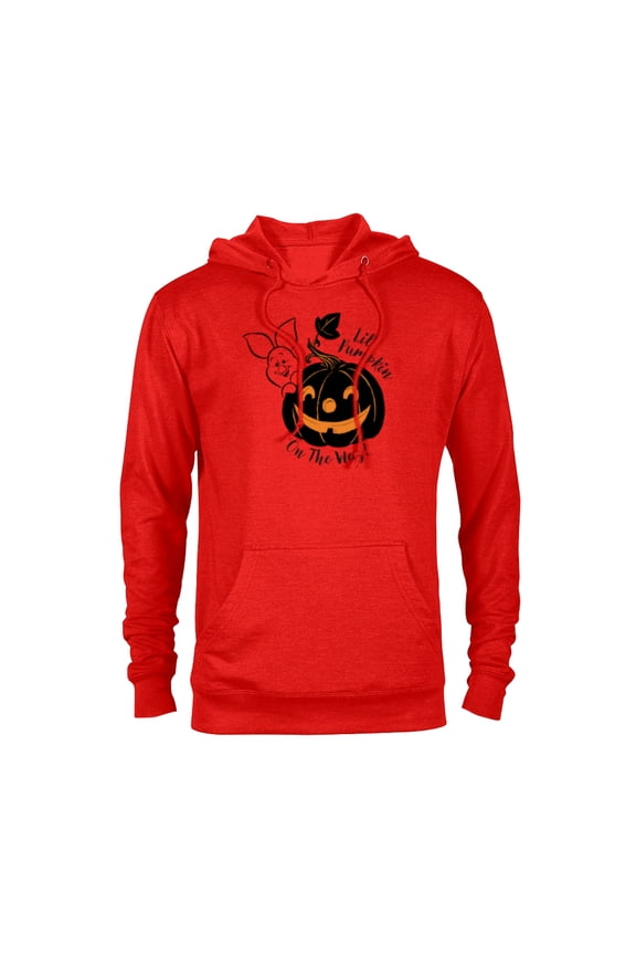 Winnie the Pooh Lil’ Pumpkin on the Way Halloween - Pullover Hoodie for Adults - Customized-Red Heather