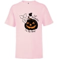 thumbnail image 1 of Disney Winnie the Pooh Lil’ Pumpkin on the Way Halloween - Short Sleeve T-Shirt for Kids - Customized-Soft Pink, 1 of 5