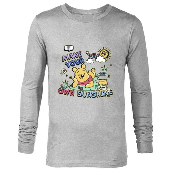 Disney Winnie the Pooh Make Your Own Sunshine - Long Sleeve T-Shirt for Men - Customized-Athletic Heather