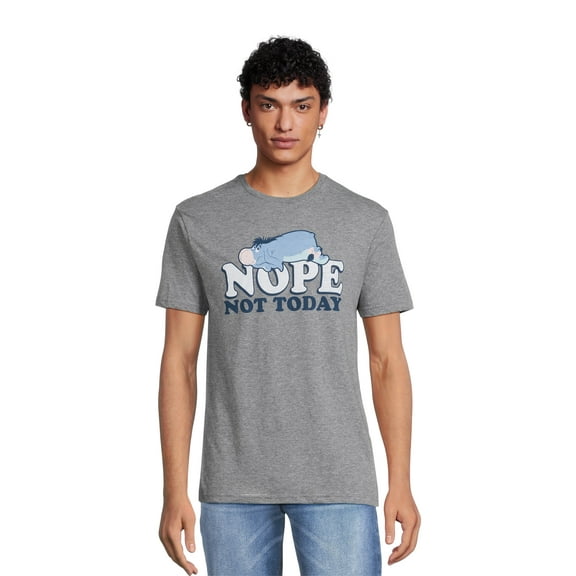 Disney Winnie the Pooh Men’s & Big Men’s Eeyore Nope Graphic Tee, Sizes S-3XL