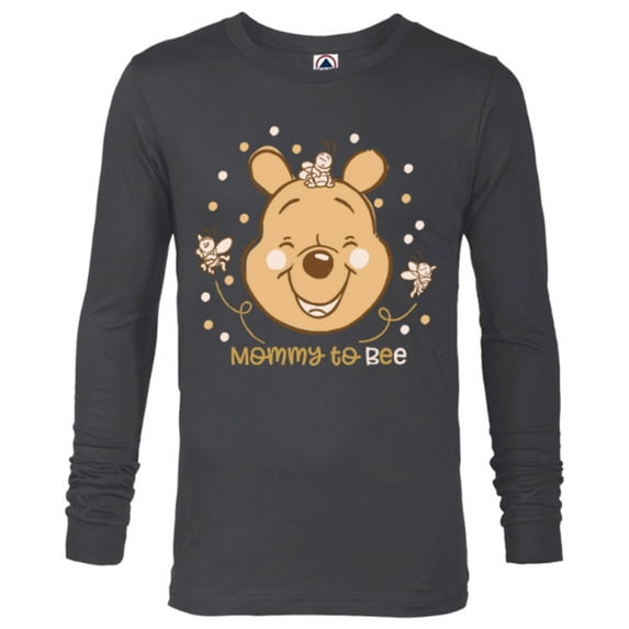 Disney Winnie the Pooh Mommy to Bee - Long Sleeve T-Shirt for Men - Customized-Charcoal Heather