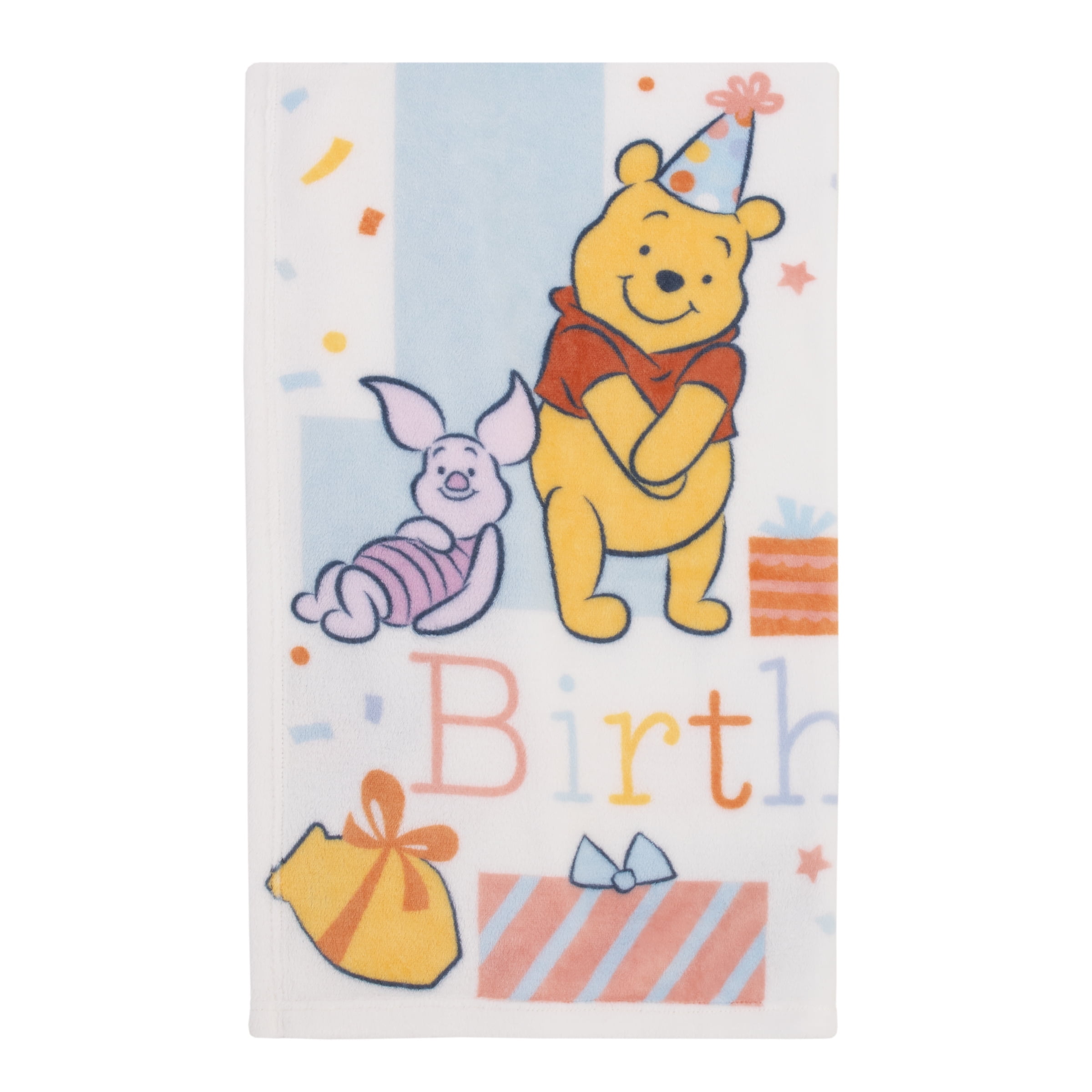 Disney Winnie the Pooh My 1st Birthday Photo Op Baby Blanket