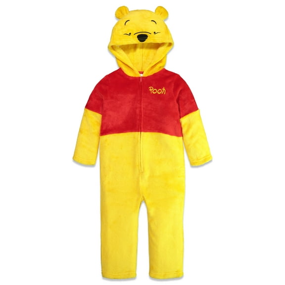 Disney Winnie the Pooh Newborn Baby Boys Fleece Zip Up Coverall Newborn to Big Kid