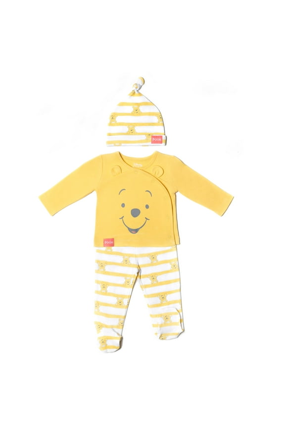 Baby Boys Winnie the Pooh Jacket Pants and Hat, 3-Piece Set(Newborn To Infant)