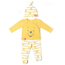 Disney Winnie the Pooh Newborn Baby Boys Jacket Pants and Hat 3 Piece Outfit Set Newborn to Infant