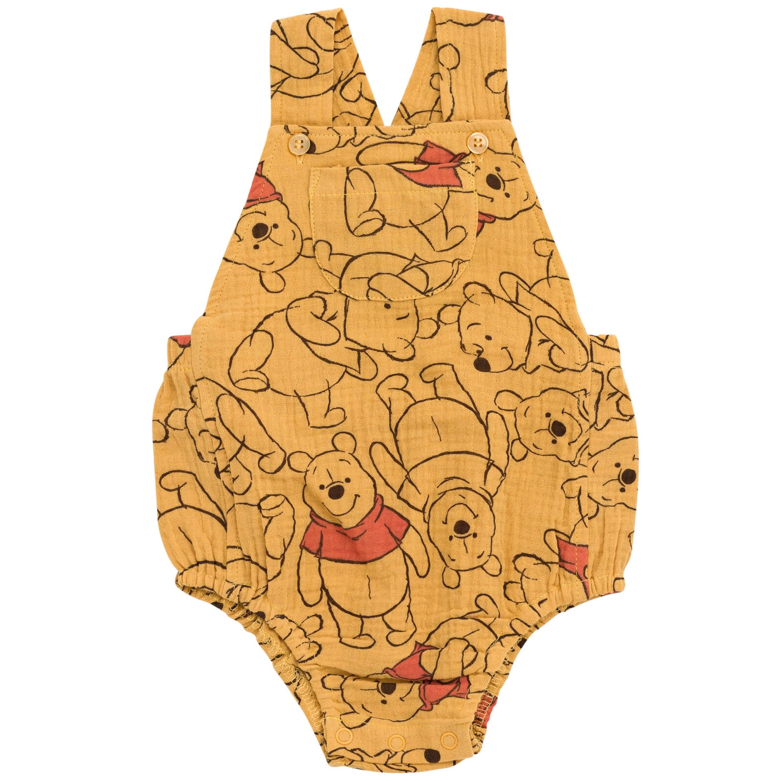 Disney Winnie the Pooh Newborn Baby Boys Short Overalls Newborn