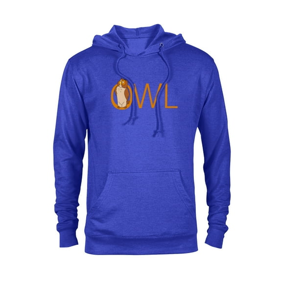 Disney Winnie the Pooh Owl Classic Lettering - Pullover Hoodie for Adults - Customized-Royal Heather