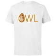 thumbnail image 1 of Disney Winnie the Pooh Owl Classic Lettering - Short Sleeve Cotton T-Shirt for Adults - Customized-White, 1 of 5