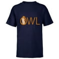 thumbnail image 1 of Disney Winnie the Pooh Owl Classic Lettering - Short Sleeve T-Shirt for Kids - Customized-Navy, 1 of 5