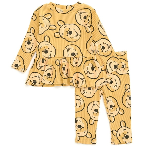 Disney Winnie the Pooh Peplum T-Shirt and Pants Newborn to Toddler