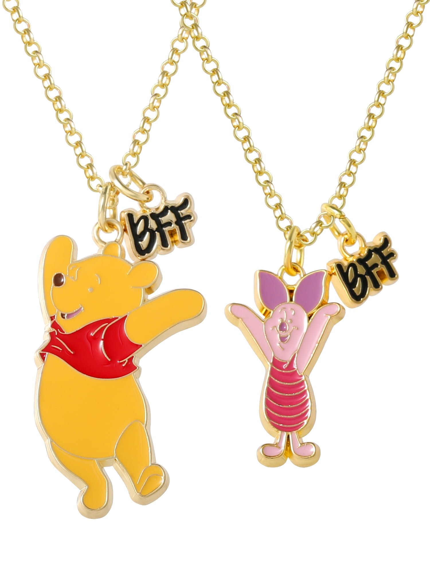 Disney Winnie the Pooh & Piglet Best Friends Pendant Necklace Set