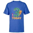 thumbnail image 1 of Disney Winnie the Pooh & Piglet Birthday 3 Years Old Today - Short Sleeve T-Shirt for Kids - Customized-Royal, 1 of 5