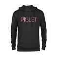 thumbnail image 1 of Disney Winnie the Pooh Piglet Classic Lettering - Pullover Hoodie for Adults - Customized-Black, 1 of 5