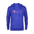 thumbnail image 1 of Disney Winnie the Pooh Piglet Classic Lettering - Pullover Hoodie for Adults - Customized-Royal Heather, 1 of 5