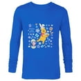 thumbnail image 1 of Disney Winnie the Pooh & Piglet Easter Besties and Blooms - Long Sleeve T-Shirt for Men - Customized-Navy, 1 of 5