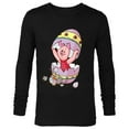 thumbnail image 1 of Disney Winnie the Pooh Piglet Easter Egg - Long Sleeve T-Shirt for Men - Customized-Black, 1 of 5