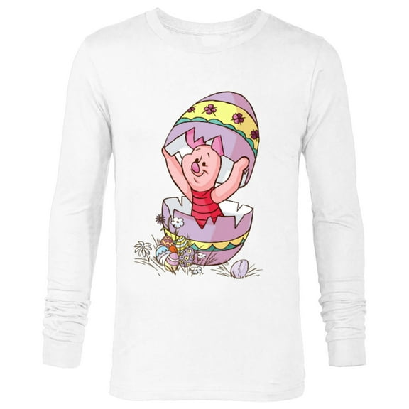 Disney Winnie the Pooh Piglet Easter Egg - Long Sleeve T-Shirt for Men - Customized-White